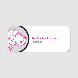 Etiqueta De Nome Dogge 