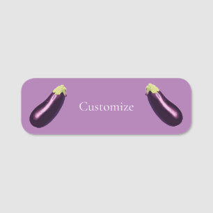 Etiqueta De Nome EggPlant Thunder_Cove