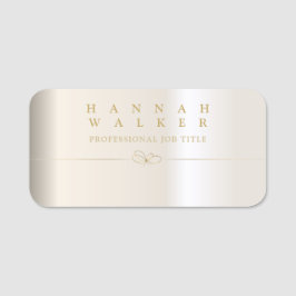 Etiqueta De Nome elegância do ouro