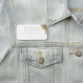 Etiqueta De Nome elegância do ouro