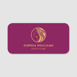 Etiqueta De Nome Elegant Business Logo Staff Badge nametags