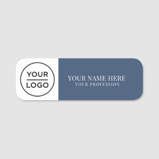 Etiqueta De Nome Elegant custom Logo Employee magnetic, safety pin