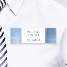 Elegante Azul Metalizado Escovado Empresarial