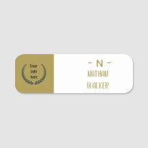 Elegante Monograma Dourado e Cinza I Minimalista E
