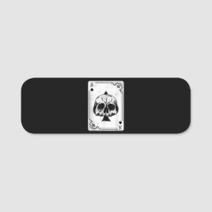 Etiqueta De Nome Emo Gothic e Punk Ace do jogo de pôquer do Spades