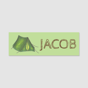 Etiqueta De Nome Equipamento para acampamento de tenda de acampamen
