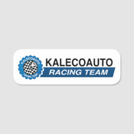 Etiqueta De Nome Equipe de Corrida