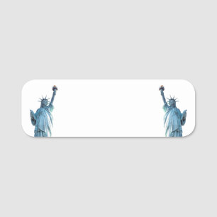 Etiqueta De Nome Estátua da liberdade
