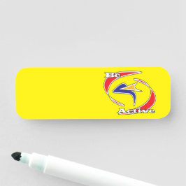 Etiqueta De Nome Esteja ativo