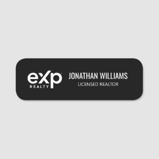 Etiqueta De Nome EXP Realty Name Tag