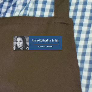 Etiqueta De Nome Experiência de Imagem de Perfil Elegante Branco Az