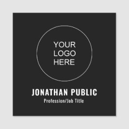 Etiqueta De Nome Fazer Upload Personalizado de Imagem da Empresa Lo