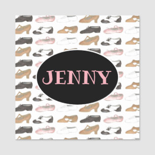 Etiqueta De Nome Festa de aniversário de Balé Dance Toque em Jazz