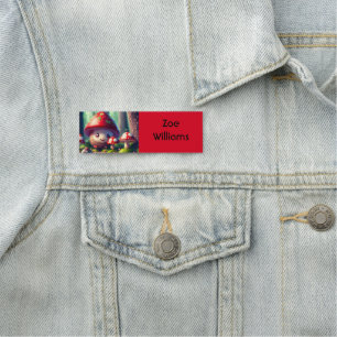 Etiqueta De Nome Fezes bonitas na floresta - boa sorte