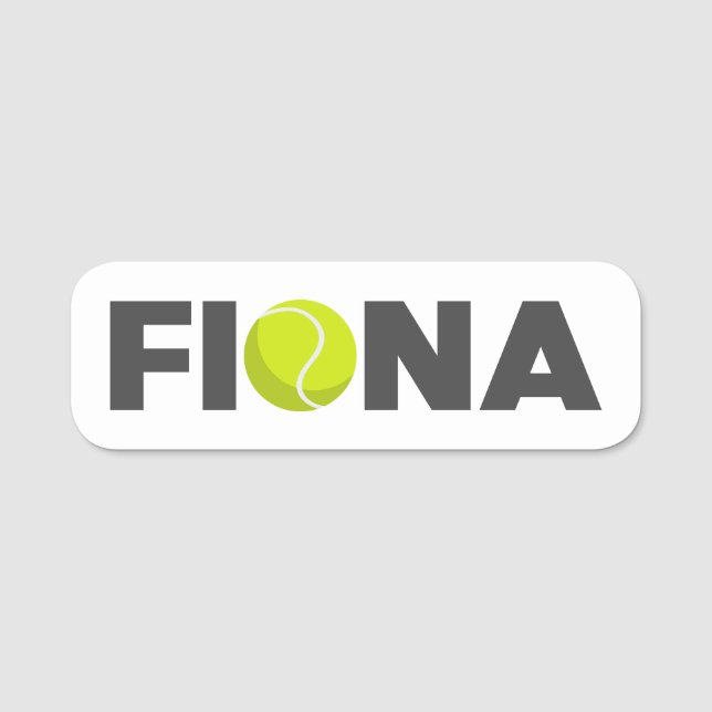Etiqueta De Nome Fiona Tênis (Frente)