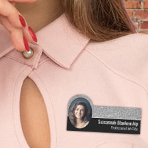 Foto Personalizada Do Faux Silver Glitter Profissi