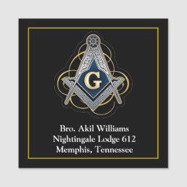 Etiqueta De Nome Freemason