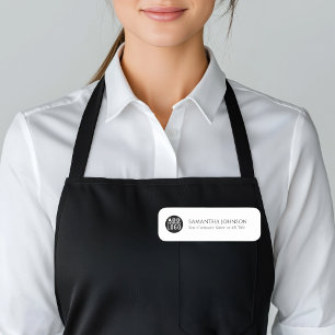 Etiqueta De Nome Funcionário de Logotipo Comercial Personalizado