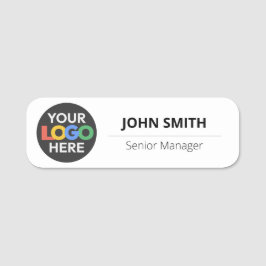 Etiqueta De Nome Funcionário de logotipo personalizado - Pino magné