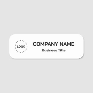 Etiqueta De Nome Funcionário de Promoção de Marca Simples