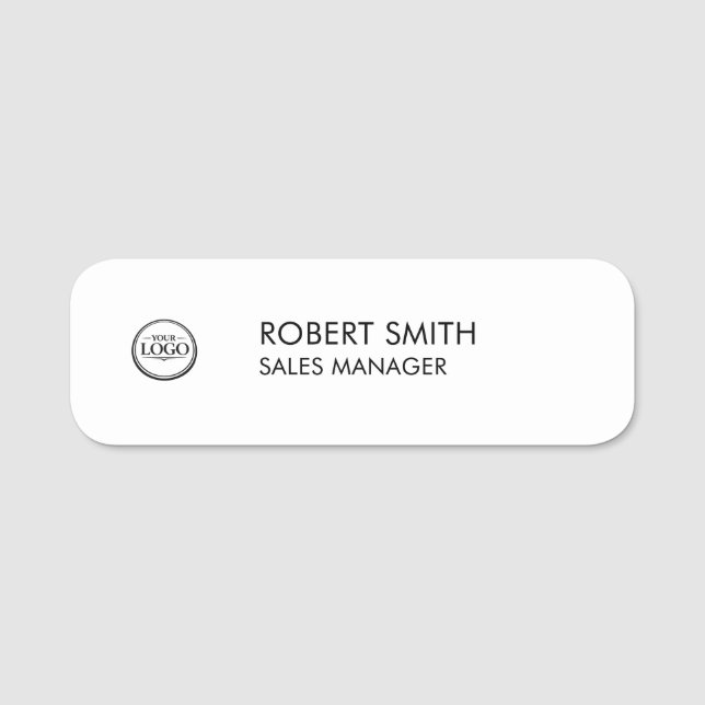Etiqueta De Nome Funcionário Personalizado (Frente)
