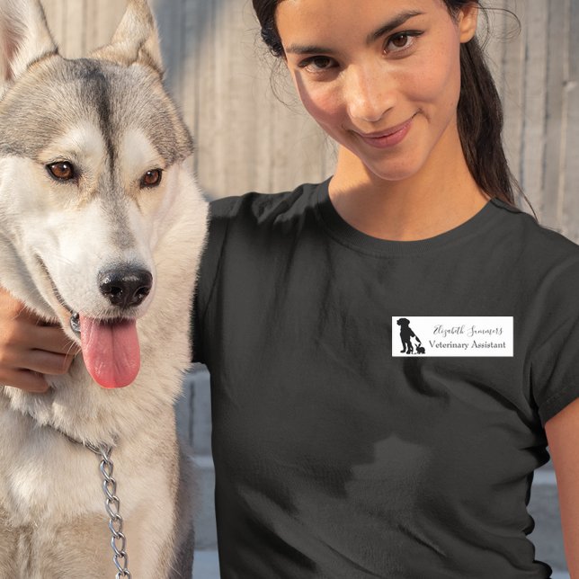 Etiqueta De Nome Gato Cachorro Pet Veterinário Negócios Veterinário (Criador carregado)