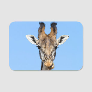 Etiqueta De Nome Girafa