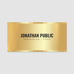 Etiqueta De Nome Glamor Modelo personalizado Elegante profissional