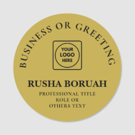 Etiqueta De Nome Gold Logo Employee Badge Printed nametags