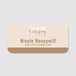 Etiqueta De Nome Gourmet Catering