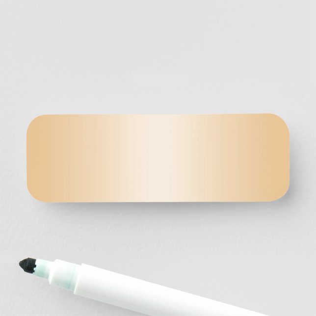 Etiqueta De Nome Gradiente Dourado Pálido (In Situ)