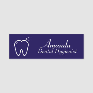 Etiqueta De Nome Higienista Dental