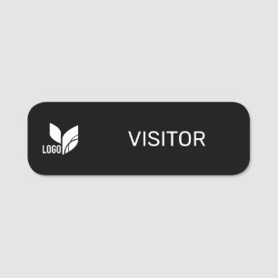 Etiqueta De Nome ID do Visitante de Logotipo