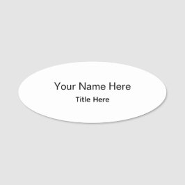 Etiqueta De Nome Ímã de Funcionário Profissional Personalizado
