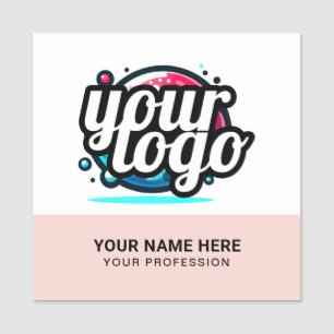 Etiqueta De Nome Ímã de Nome de Crachá de Funcionário Squared Cool