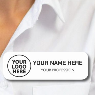 Etiqueta De Nome Ímã Personalizado ou Alfinete de Segurança, Logoti