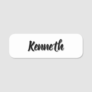 Etiqueta De Nome Kenneth Mens Name