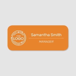 Etiqueta De Nome Logotipo comercial
