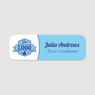 Etiqueta De Nome Logotipo comercial   Funcionarios de funcionários 