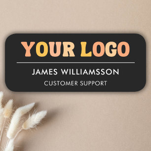 Etiqueta De Nome Logotipo comercial Magnético do Funcionarios do fu