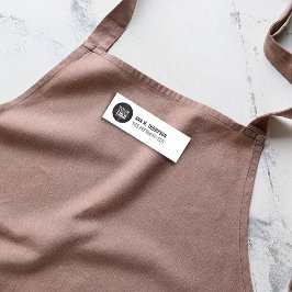 Etiqueta De Nome Logotipo comercial Nome simples do funcionário