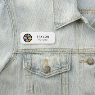 Etiqueta De Nome Logotipo comercial personalizado Gerenciador de es