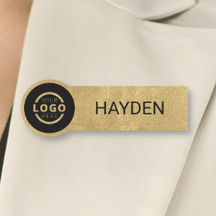 Etiqueta De Nome Logotipo comercial personalizado Nome do Funcionar