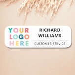 Etiqueta De Nome Logotipo Comercial Personalizado para Funcionários<br><div class="desc">Procurando nomes de etiqueta de marca para seus funcionários? Veja este Nome de etiqueta magnético de funcionários do logotipo comercial da empresa personalizada. Você pode adicionar seu logotipo e detalhes muito facilmente ou personalizar ainda mais usando a ferramenta design. Feliz branding!</div>