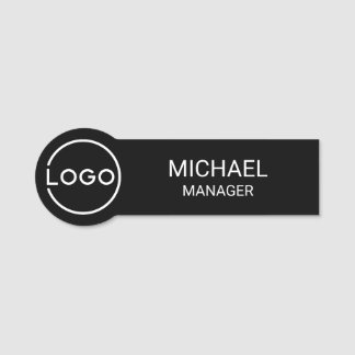Etiqueta De Nome Logotipo Comercial Personalizado Profissional
