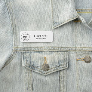 Etiqueta De Nome Logotipo Corporativo Funcionário