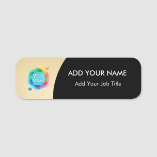 Etiqueta De Nome Logotipo da Empresa Emblema Nome do Funcionário Cr