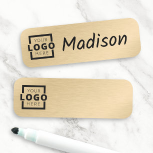 Etiqueta De Nome Logotipo de empresa personalizado Apagamento Doura