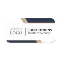 Logotipo de Evento Corporativo Moderno Azul-Marinh