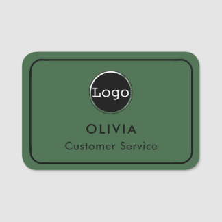 Etiqueta De Nome Logotipo de Funcionário Personalizado, 